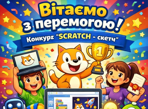 Призери обласного конкурсу "Scratch-скетч".
